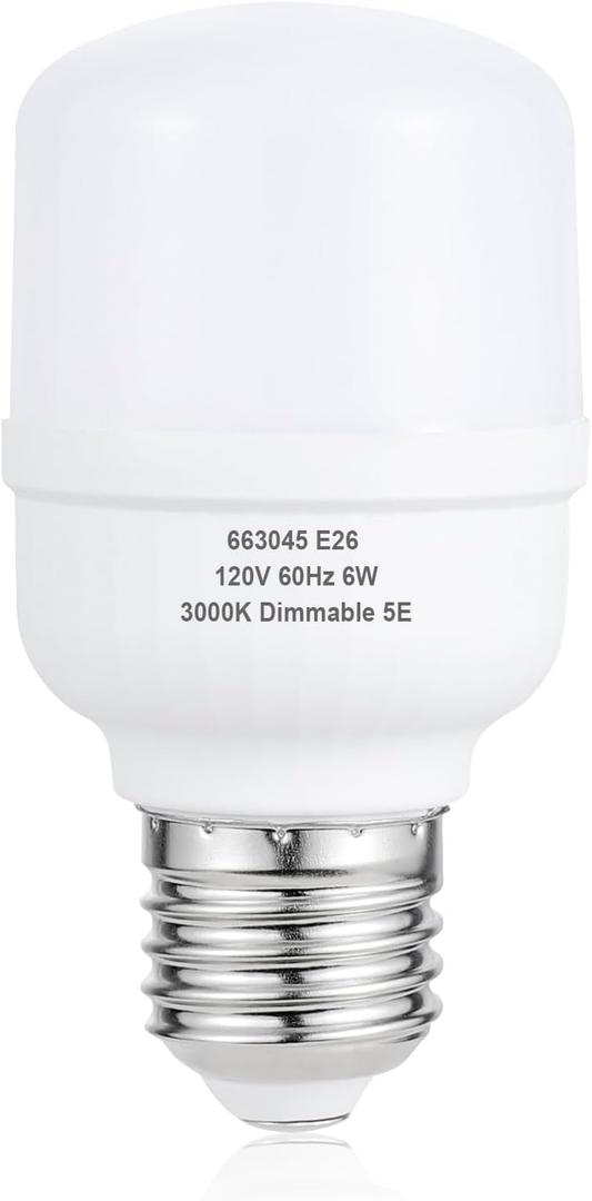 aooshine Q50 Dimmable LED Light Bulb - 3000K Warm White LED Light Bulb, Standard E26 Base, 1 Pack, 650 Lumens, 120Volts 6Watts Lighting Bulbs for Lamp, 680 LUMENS