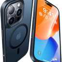 Pack of 2, Opxyl Magnetic for iPhone 16 Pro Case Compatible with MagSafe, [16FT Drop Protection] Shockproof iPhone 16 Pro Phone Case for MagSafe Wallet Sleeve, Magnetic Car Holder, Magnetic Charger, Black