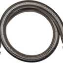 Industrial Grade Compressor Jumper Hose, 3/4" NPT Male x 48" Length, 750F450 PSIBoth Sides Fittings Rotate FreelyFlexible Whole body Stainless Steel Metal Hose