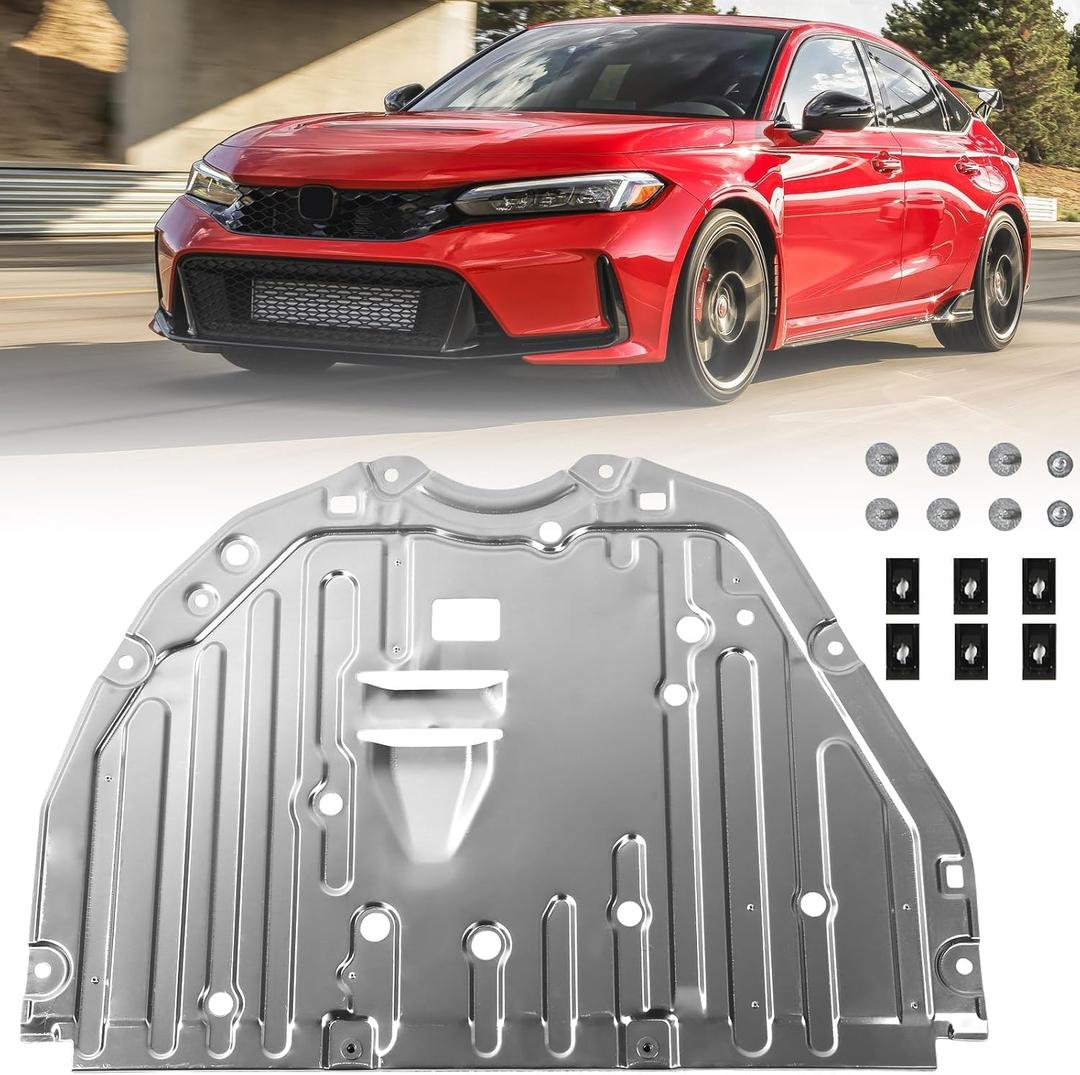 JOLONG Front Center Engine Splash Guard Under Car Shield for Honda Civic 2013-2015 Replacement for 74110-TR3-A20 74110TR3A20 (2022-2023)