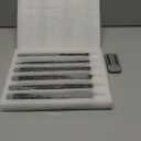 SHENSY Black Flameless Taper Candles with Remote & Timer  6 Pack 9.64" Battery Operated Real Wax LED Candlesticks, Flickering Halloween Candle Lights for Fireplace, Party, Indoor Decor