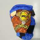 Crazy Felix Soft Donut Cone for Dogs to Stop Licking, French Bulldog Recovery Collar After Surgery Inflatable Cone Alternative for Small Medium Large Dogs, Elizabethan Collar with Boxer Pattern (Blue)