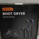 NESOVI Boot Dryers Shoe Dryer: Boot Warmer and Deodorizer with Fan, Boot Dryer for Work Boots with Timer, Shoe Dryers for Sneakers (Black)