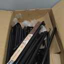 10 Pack String Light Poles for Deck,5 Ft String Light Poles for Outside with Fixing Clips,Metal Poles for Outdoor String Lights, Hanging Light Poles for Fence Garden Backyard Wall Bistro