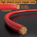 0 Gauge Amp Wiring Kit,3000 Watt Amplifier Sub Installation Kit Make Connections and Brings Power to Your Radio,Subwoofers and Speakers