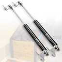 25Inch 55Lbs/245N Gas Struts Springs Shocks Lift Support for Boat Cover RV Bed Storage Heavy Duty Toolbox Lid Trash Bin Outdoor Bench Cabinet Trap Door Trailer Floor Hatch 2pcs by IAQWE