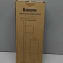 Kitsure Toilet Paper Holder Free Standing  Rustproof Metal Toilet Paper Stand for 4 Rolls with Anti-Slip Base and Shelf for Phone & Small Items, Bathroom Organizers and Storage, Large, Black (Large - 1 Pack)