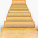 Qingluan Anti Slip Traction Treads with Glow in Dark Stripe, 15-Pack 4" X 24" Pre-Cut Stair Treads Non Slip Outdoor Tape Clear Heavy Duty Outdoor Stair Treads