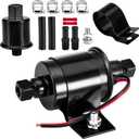 CarBole 4-7 PSI Electric Fuel Pump Low Pressure, 12V Inline Universal Diesel Gasoline Pump for Carburetors Trucks Boats Generator Engine Cars Replacement, E8012S, P60430, EP12S, FD0002, 6414671