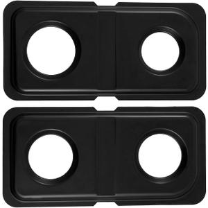 WB34K10009 Right WB34K10010 Left Burner Drip Pans Replacement for GE Hotpoint Gas Stove Range Parts 16.6" x 8" Stainless Steel Double Drip Pans GE Hotpoint Gas Stove Range Catch Pan Drip Bowls 2 Pcs