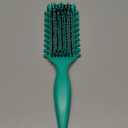 Curly Hair Brush, Curl Defining Brush with Soft Boar Bristles Detangling Tangled Glides, Wide-Teeth Design Effortlessly Shaping & Defining Curls, Curling Definer for Wet & Dry Hair (Green)