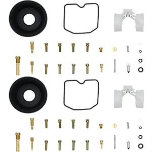 2-Pack Carburetor Repair Kit Carb Rebuild Kits Replacement for Kawasaki Ninja 500 EX500D 1994-1996 for Ninja 500 EX500A 1987-1993 for Ninja 500R EX500D 1997-2009 with Float
