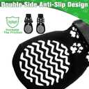 EXPAWLORER 6Pcs Anti Slip Dog Socks to Prevent Licking Paws, Dog Shoes for Hot Pavement Double Sides Dog Boots & Paw Protectors Booties for Hardwood Floors with Grip Senior Dogs, M