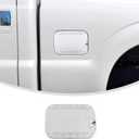 Linskip Gas Tank Cap Cover Compatible with Ford F250/F350/F450/F550 2011-2016, Fuel Filler Door Cover, Exterior Accessories Chrome