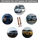 2 PCS Car Seat Gap Filler Organizer, Multifunctional Auto Side Seat Gap Filler Phone Holder, Universal Vehicle Storage Box Fill Gap Space Between Seats and Console (Dark Brown)