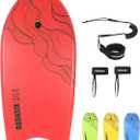 XPE Bodyboard 36-inch Bodyboarding with Premium Wrist Leash and Fin Tethers, Super Lightweight & Slick Bottom Perfect Surfing for Kids Teens and Adults