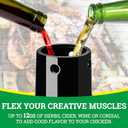 2 Pack Ceramic Beer Can Chicken Holder for Grill - Vertical Chicken Roaster for Even Browning & Crispy Skin, Chicken Throne for Adding Extra Flavor & Moisture to Chicken, Non-Stick Steamer Holder