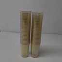 I00000 49 Pack 18 oz Gold Plastic Cups, Gold Glitter Cups Disposable Plastic Wine Glasses Cocktail Glasses Premium Cup, 18 Ounce Glitter Disposable Tumblers for Party & Wedding