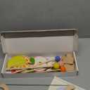 Wooden Kids Bow and Arrow Set - Safe for Ages 3+, Indoor & Outdoor Archery Gift Toys for Children, Boys & Girls, Includes 5 Arrows, 5 Fruit Targets, 1 Cotton Quiver