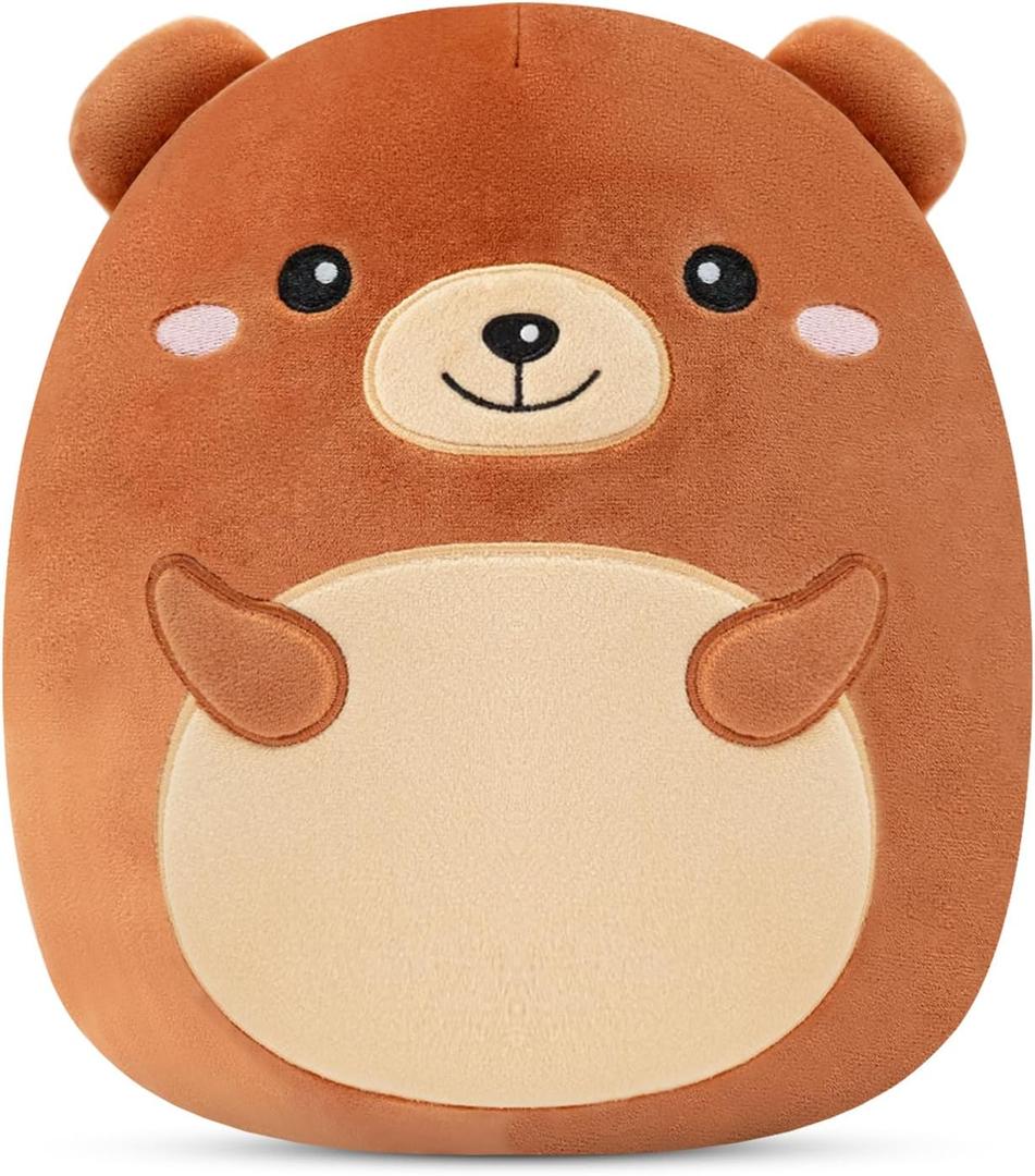 Bear Microwavable Heating Pad for Period Cramps, Cute Bear Plush, Weighted Stuffed Animal Warm Gifts for Kids Adults 10 Inch, 1.2 Lbs