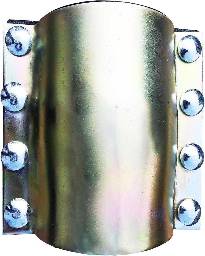 Water Pipe Repair Clamp,OD of The Applied Pipe is About 3 inch,Leak Sealer for Pipes and Plumbing,Length 7.09 inch,Suitable for Steel Pipe,Iron Pipe and PE/PPR Pipes (2-1/2 inch)