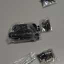 3 Pack Self Closing Door Hinges 3.5 Inch, Matte Black Spring Loaded Hinges with 5/8'' Radius Corners, Adjustable Tension for Garage, Front Door, for Left and Right Hand Door, UL Listed