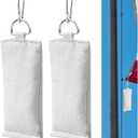 2 Pcs Flag Weight for Flagpoles 1.5 Lbs Clip on Flag Weights Flag Pole Counterweight for Bottom of Flag Windy Days Internal External Halyard Flagpole (White)