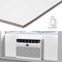 LBG Products Window Air Conditioner Side Panels,Full Surround AC Foam Panel for Indoor Window AC Units,Summer and Winter Window Seal Cover (White) 39" x 17"
