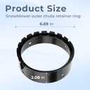 585193MA Outer Retainer Ring Replacement for Murray 24" 27" Snow Thrower,Chute Retainer Ring Fit for Craftsman,Canadiana,Dynamark,MTD,Murray,Noma and Signature Snowblower Parts