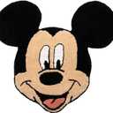 Jay Franco Disney Mickey Mouse Plush Fluffy Accent Rug - 4 x 3 ft Area Rug for Kids Bedroom or Living Room Decor