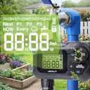 HIRALIY 50FT Automatic Drip Irrigation Kits with Garden Timer, Garden Watering System for Patio Lawn, Quick Connector Design Irrigation System Kit with Easy Programmable Water Timer