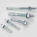 Wensilon 1/2x6 10Pcs Inch Standard Fasteners for Heavy-Duty Zinc Wedge Anchors for Cement and Concrete