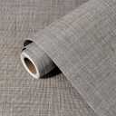 Grasscloth Peel and Stick Wallpaper 23.6"X480.3" Brown Contact Paper
