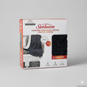 Sunbeam Checker Embossed Sherpa Heated Throw, Grey, Size Throw