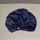 ZIMASILK 100% 22 Momme Mulberry Silk Bonnet for Sleeping Women, Breathable Silk Hair Wrap for Premium Hair Protection - Reducing Friction (1Pc, Navy) (One Size)