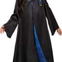 Harry Potter Robe, Official Hogwarts Wizarding World Costume Robes, Deluxe Kids Size Dress Up Accessory (Large (10-12))