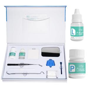 HM Zinc Oxide Eugenol Dental Cement Kit | Super Adhesive | Instant Tooth Repair, Cap, Crown & Bridge Filling | DIY, Self Curing, Sturdy & High Strength |Universal Shade| Emergency Dental Care | 1 Box