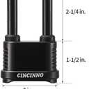 CINCINNO Weatherproof 4 Digit Combination Lock, Heavy Duty Combo Lock with Long Shackle for Outdoor Shed, Garage, Gate, Fence, 12 Pack