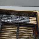 SONGMICS 5-Tier Storage Shelves, Wire Shelving Unit, Kitchen Metal Shelves, Storage Rack with Adjustable Shelves, Shelf Liners, 8 Hooks, for Garage, 11.8 x 35.4 x 63 Inches, Black ULGR095B01