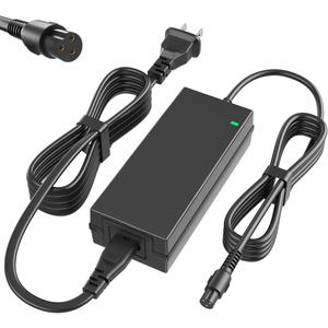 42V 2A Power Adapter PowerFast 3-Prong Inline Connector for 36V Sports Mod,Pocket Mod Lithium Battery,Lithium Battery Power Charger