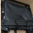 Collapsible Wagon Cart Foldable - Lightweight Portable Heavy Duty Folding Beach Wagons with Wheels - Outdoor Utility Carts for Grocery, Camping, Shopping, Sports, Garden with Large Capacity (Black)