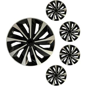 16 inch Hubcaps ABS Replacement for Steel Wheel（Non-Alloy） Snap-on Set of 4, 16-inch standard