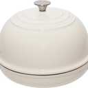 Enameled Cast Iron Bread Oven with Lid, Gloss Cream Finish Bread Pan, 12 3/4" Sourdough Bread Dutch Oven for Baking, Great for Homemade Artisan Bread. No Seasoning Needed - Common Table