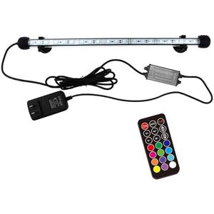COVOART 15 inches LED Aquarium Light, 2.5W Fish Tank Light Underwater Light Submersible Crystal Glass Lights, 21 LED Beads 12 Colors 19 Modes Brightness Adjustable Memory Function IP68 Waterproof