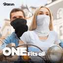 4 Pack Neck Gaiter, Cooling Breathable Face Mask UV Protection Scarf Hiking Bandana for Men/Women (Black+gray+white+blue)