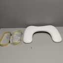 Big Adjustable Nail Arm Rest for Nails Tech with Rotating Phone Holder, U-Shaped Manicure Hand Rest, PU Leather Hand Stand with Pad for Nail Salon, Nail Tech, and DIY(White)