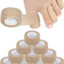 10 PCS Toenail Bandages Women Men for Toe Protector, Toe Caps & Toe Covers Bandages Set for Missing Falling Off Toenail, Toe Cushions for Pain Relief, Ingrown Toenail Treatment (Beige)