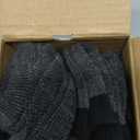 COOVAN 10 Pairs Mens Ankle Socks Men 10 Pack Low Cut Comfort Cushion Casual Socks (Large-X-Large, Black)