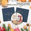 7 x Baking Christmas Ornament 2026 - Funny Gifts for Bakers, Ceramic Bake Christmas Ornament for Christmas Tree, Baker Gifts for Women Pastry Chef Friends Mom, Cute Baking Gift for Lovers