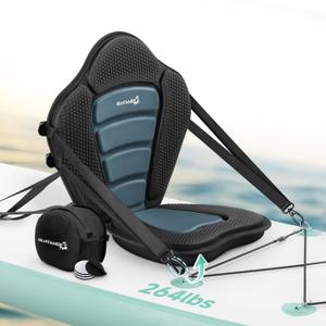 BRANTMAKER Thickened Kayak Seat, Paddle Seat with 3 Color
Extra-Thick Cushion, High-Back Support, Secure Fit, Large Splash-Resistant Storage Bag, 120 kg Load Capacity